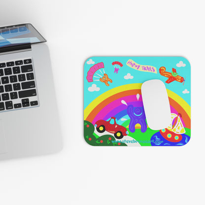 Happy Trails Rainbow Mouse Pad
