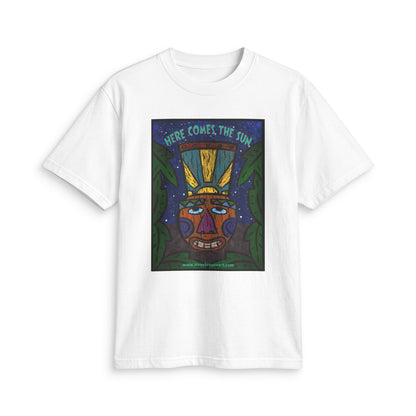 “Here Comes the Sun” Tribal Mask Graphic T-Shirt