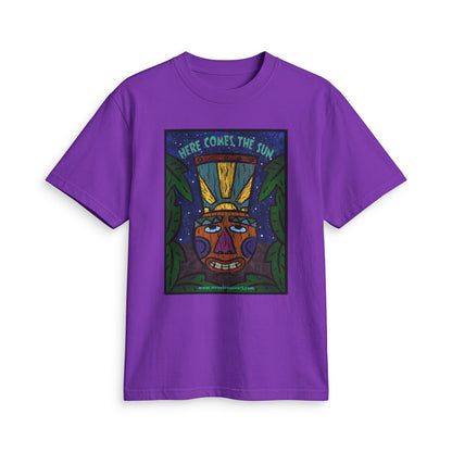 “Here Comes the Sun” Tribal Mask Graphic T-Shirt
