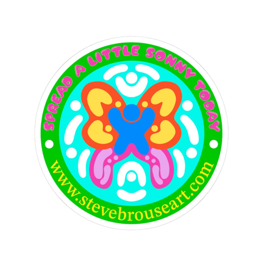 'Spread a Little Sonny Today' Vinyl Sticker