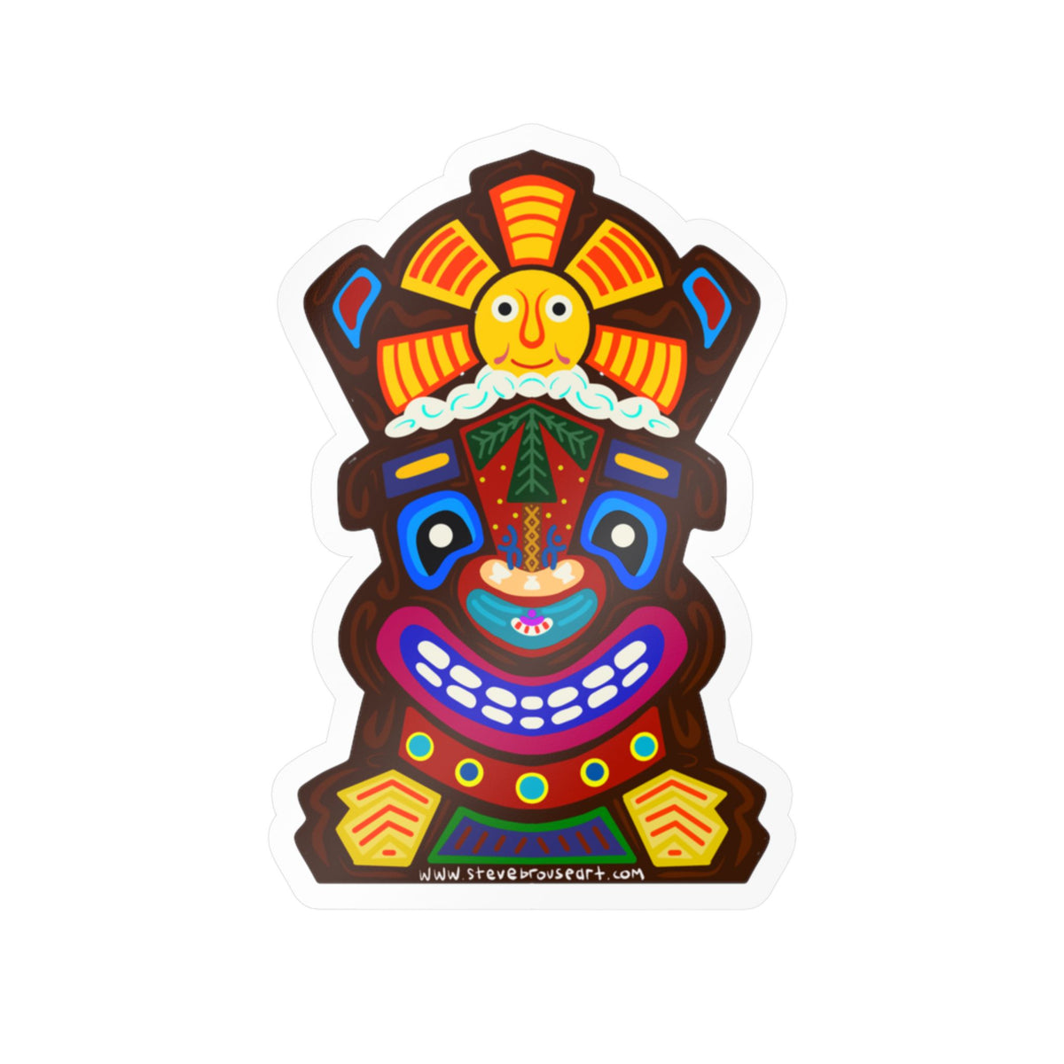 Tiki Sam Sticker