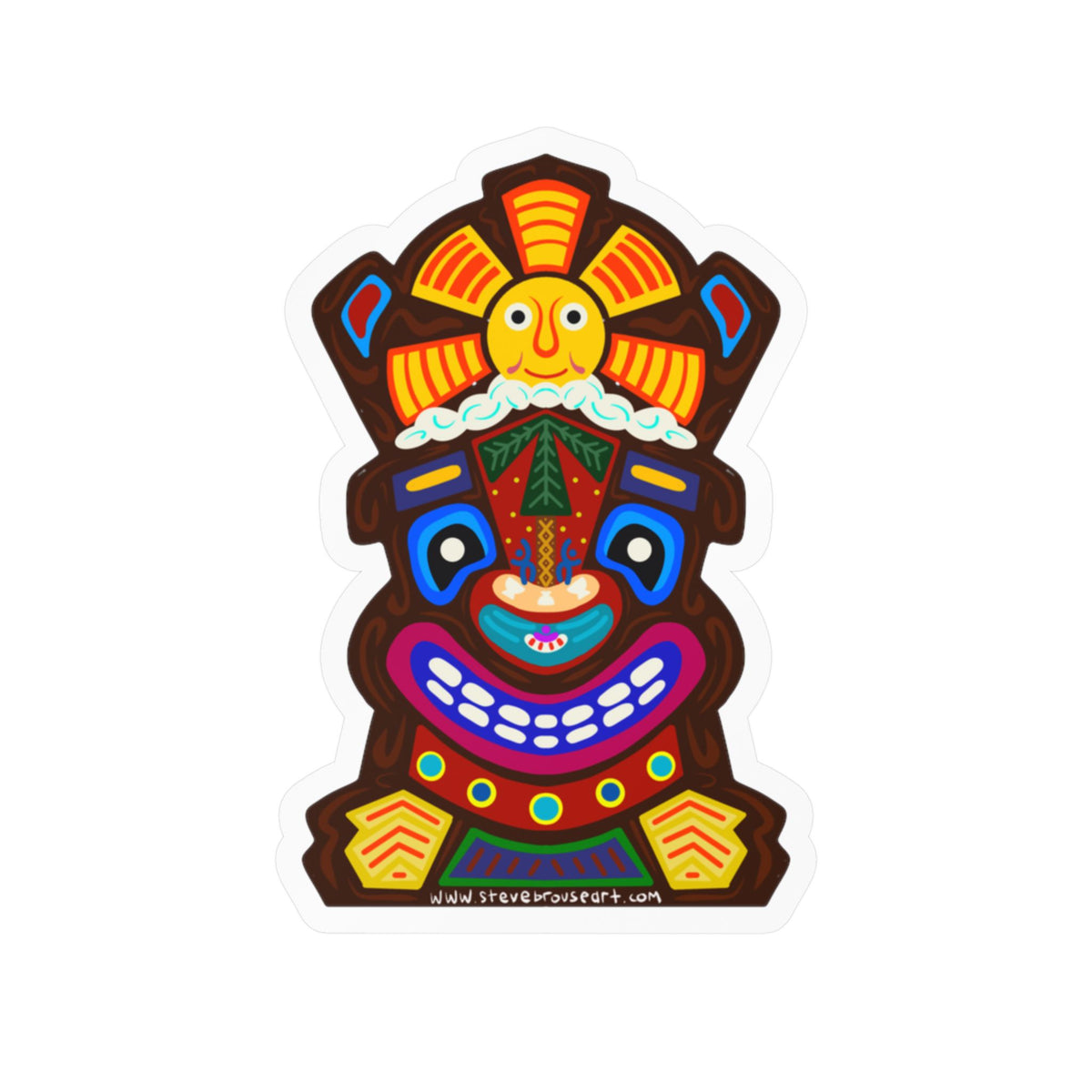 Tiki Sam Sticker