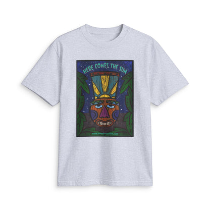 “Here Comes the Sun” Tribal Mask Graphic T-Shirt
